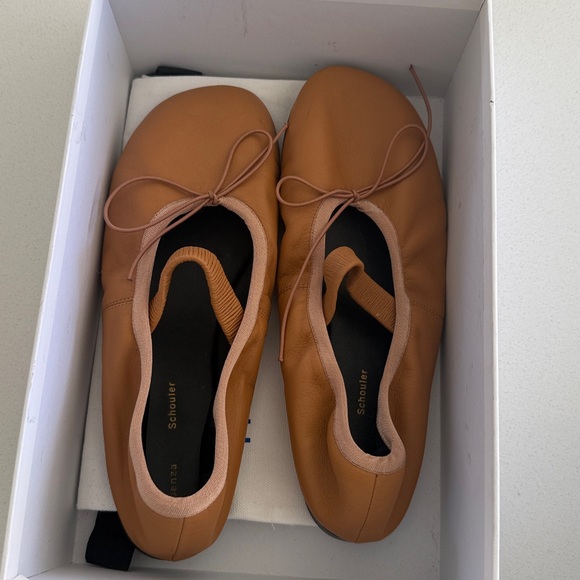 Proenza Schouler Brown Leather Flats - Picture 6 of 6